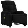vidaXL Fauteuil inclinable de massage électrique noir tissu