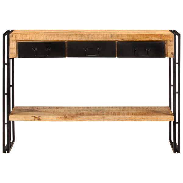 vidaXL Table console 110x30x76 cm Bois de manguier solide
