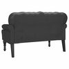 vidaXL Banc Chesterfield Noir 119,5 x 64,5 x 75 cm Cuir synth&eacute;tique