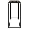 vidaXL Table console Noir 100x35x75 cm Verre trempé