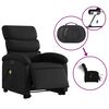 vidaXL Fauteuil inclinable de massage &eacute;lectrique noir similicuir