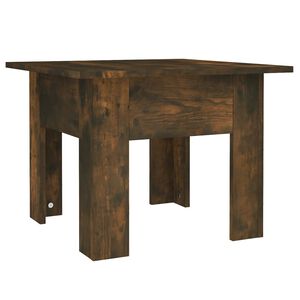 vidaXL Table basse ch&ecirc;ne fum&eacute; 55x55x42 cm bois d'ing&eacute;nierie