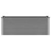 vidaXL Lit sur&eacute;lev&eacute; de jardin WPC 150x50x54 cm Gris