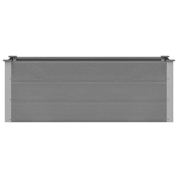vidaXL Lit sur&eacute;lev&eacute; de jardin WPC 150x50x54 cm Gris