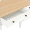vidaXL Bureau Blanc 109,5 x 45 x 77,5 cm Bois