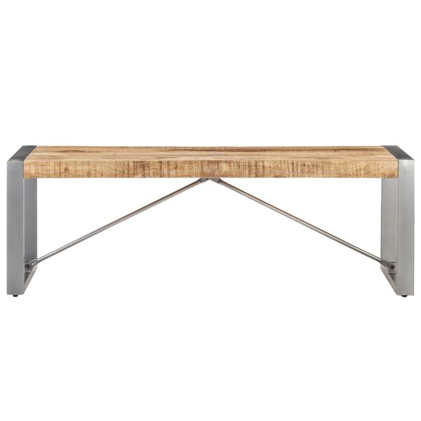 vidaXL Table basse 120x60x40 cm Bois de manguier brut