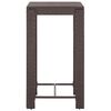 vidaXL Ensemble bar de jardin 5 pcs et coussins Résine tressée Marron