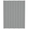 vidaXL Panneaux de toiture 12 pcs Acier galvanisé Gris 60x45 cm