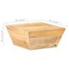 vidaXL Table basse en forme de V 66x66x30 cm Bois de manguier massif