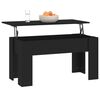 vidaXL Table basse noir 101x49x52 cm bois d'ing&eacute;nierie