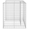 vidaXL Mur en gabion pour poubelle Acier galvanisé 110x100x110 cm