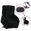 vidaXL Fauteuil inclinable de massage noir tissu