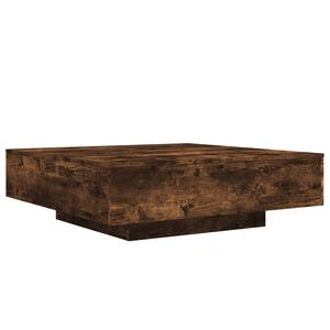 vidaXL Table basse ch&ecirc;ne fum&eacute; 100x100x31 cm bois d'ing&eacute;nierie