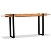 vidaXL Table console Bois de récupération massif réglable