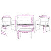 vidaXL Salon de jardin avec coussins 4 pcs anthracite acier