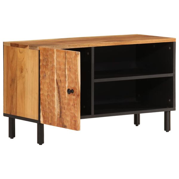 vidaXL Meuble TV 80x33x46 cm bois d'acacia massif