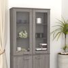 vidaXL Dessus de buffet HAMAR Gris clair 85x35x100 cm Bois de pin