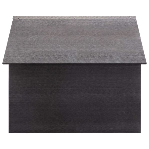 vidaXL Garage pour tondeuse à gazon Gris 80x80x70 cm WPC