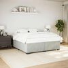 vidaXL Cadre de lit sans matelas gris clair velours
