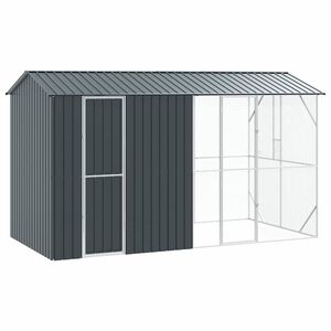 vidaXL Cage pour oiseaux Anthracite 430 x 208 x 247 cm Acier galvanisé