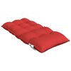 vidaXL Coussins de chaise &agrave; dossier bas lot de 4 rouge tissu oxford