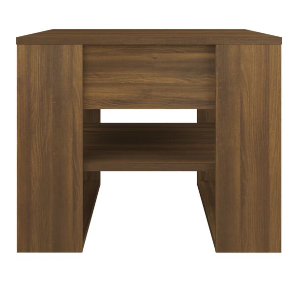 vidaXL Table basse Ch&ecirc;ne marron 55,5x55x45 cm Bois d'ing&eacute;nierie