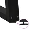 vidaXL Pieds de table basse en forme de V 2 pièces Noir 28 x (42-43,3) cm Acier