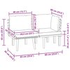 vidaXL Salon de jardin 2 pcs avec coussins Bois d'acacia solide