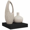 vidaXL &Eacute;tag&egrave;re flottante murale noir 23x23,5x3,8 cm MDF