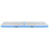 vidaXL Tapis gonflable de gymnastique avec pompe 400x100x10cm PVC Bleu
