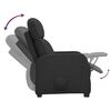 vidaXL Fauteuil inclinable Noir Similicuir