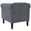 vidaXL Fauteuil gris foncé velours