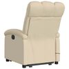 vidaXL Fauteuil inclinable de massage crème tissu