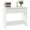 vidaXL Table console Blanc 89x41x76,5 cm Acier