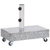 vidaXL Socle de parasol Gris clair 45x25x8,3 cm Granite