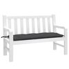 vidaXL Coussin de banc de jardin anthracite m&eacute;lang&eacute; 120x50x7 cm tissu