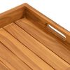 vidaXL Plateau de service 60x35 cm Bois de teck massif