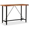 vidaXL Table de bar Bois massif d'Acacia 150x70x107 cm
