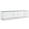 vidaXL Panier gabion avec couvercle 200x50x50 cm fer galvanis&eacute;