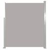 vidaXL Auvent lat&eacute;ral r&eacute;tractable de patio 120x500 cm Gris