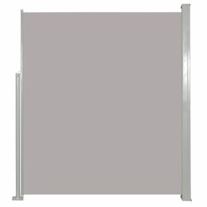 vidaXL Auvent lat&eacute;ral r&eacute;tractable de patio 120x500 cm Gris