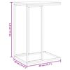 vidaXL Table d'appoint Blanc 40x30x59 cm Bois d'ing&eacute;nierie