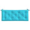 vidaXL Coussins de banc de jardin lot de 2 turquoise 120x50x7 cm tissu