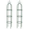 vidaXL Arche de jardin en forme de tour 2 pcs