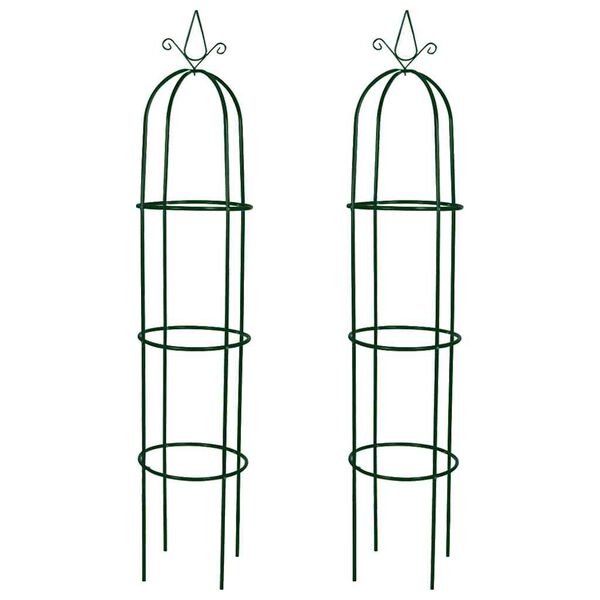 vidaXL Arche de jardin en forme de tour 2 pcs