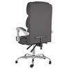 vidaXL Fauteuil inclinable de bureau Gris Similicuir