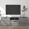 vidaXL Meuble TV Sonoma gris 140x35x40 cm Bois d'ing&eacute;nierie