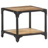 vidaXL Table basse 40x40x36 cm Bois massif de manguier brut
