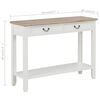 vidaXL Table console Blanc 110x35x80 cm Bois