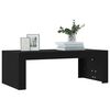 vidaXL Table basse noir 102x50x36 cm bois d'ingénierie